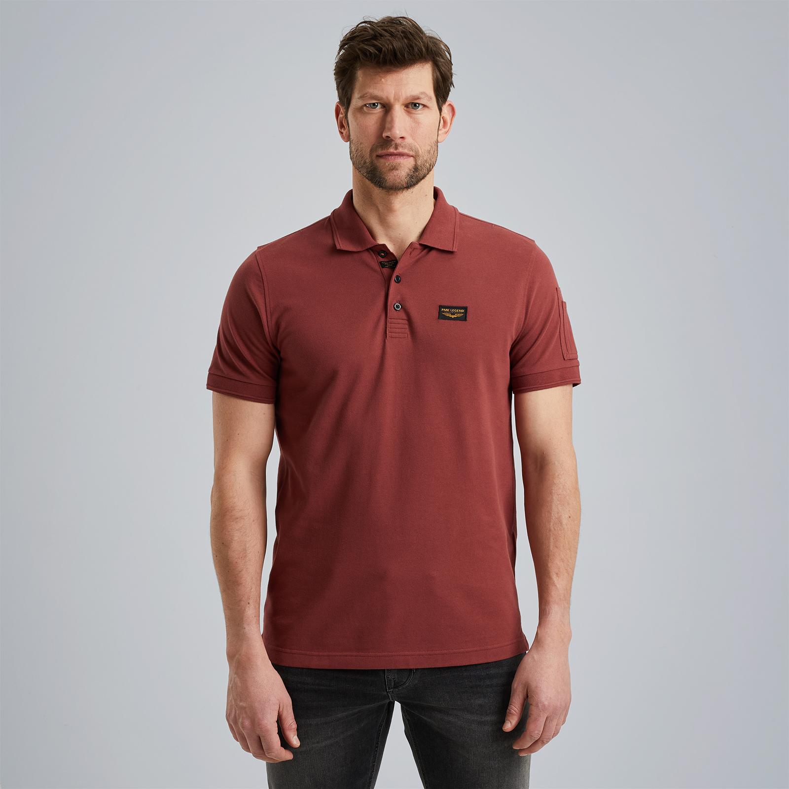PME LEGEND Heren Polo's & T-shirts Short Sleeve Polo Trackway Rood