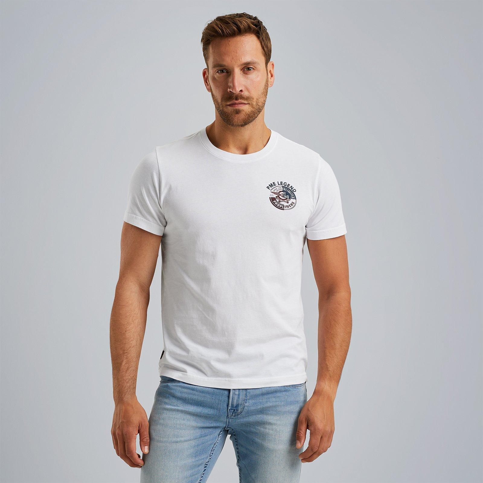 PME Legend Casual R-Neck Jersey T-shirt White Heren